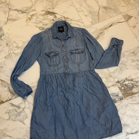 American Eagle outfitters denim dress size Small - Picture 2 of 6